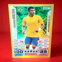 Thiago Silva #269 Match Attax World Cup 2014 ONE HUNDRED CLUB 100