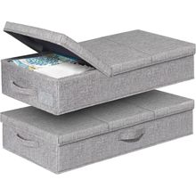 Punemi under Bed Storage with Lids, 2 Pack Large Underbed Storage Containers Clo