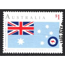 AUSTRALIA 1991: AUSTRALIA DAY - $1 BLUE ENSIGN, RAAF USED (G1)