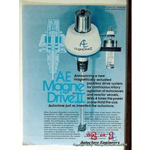 autoclave engineers inc 1977 magnetic actuated drive system vintage ad