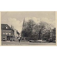 Breda Mauritstraat Holland Dutch Real Photo St Josephtoren Postcard