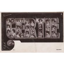 A Girls Named Called GERTIE Antique Theatre Star Actress Name RPC Postcard
