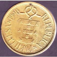 1990 Portugal 5 Escudos Coin