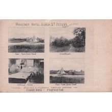 Billiard Room Waveney Hotel Burgh St Peters Norfolk Old Postcard