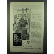 1931 Alcoa Aluminum Ad - Chairs That Invite You to Rest