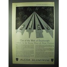 1931 Alcoa Aluminum Ad - Out of the Web of Deadweight