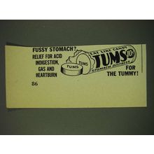 1948 Tums antacid Ad - Fussy stomach?