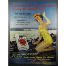 1950 Lucky Strike Cigarettes Ad - Janet Blair