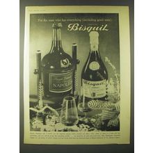 1960 Cognac Bisquit Ad - For the man who has everything (including good taste)