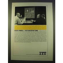 1963 ITT Ad - Status Symbols in No Uncertain Terms