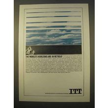 1963 ITT Communications Ad - Horizons Are In Retreat
