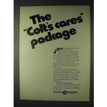 1972 Colt Firearms Ad - Colt's Cares Package