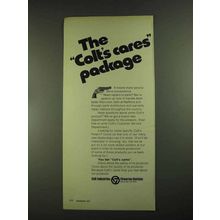 1972 Colt Firearms Ad - The Colt's Cares Package