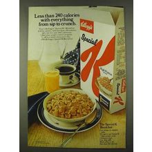 1973 Kellogg's Special K Cereal Ad - Sip to Crunch