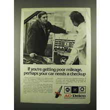 1974 AC-Delco Spark Plugs Ad - Getting Poor Mileage
