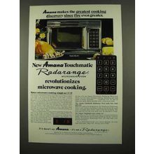 1975 Amana Model RR-6W Radarange Microwave Oven Ad