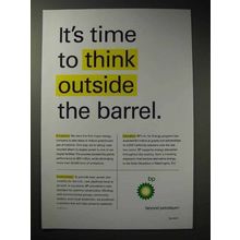 2005 BP Oil Ad - Time to Think Outside the Barrel