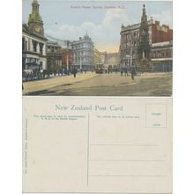 Dunedin Custom House Square c1920s blank unused postcard 105760