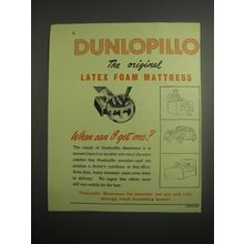 1948 Dunlopillo Mattress Ad - Dunlopillo the original latex foam mattress