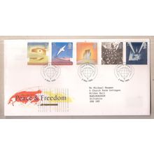 PEACE & FREEDOM. 1995 official UK FDC. first day cover London postmark