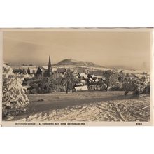 Osterzgebirge Panorama Snow German Old Real Photo POstcard