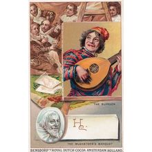Frans Hals the Elder Dutch Painter Printed Signed Bendorps Postcard Trade Card
