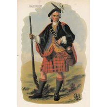 Cameron Scottish Kilt Fashion Scotland Postcard