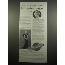 1933 Lifesavers Cryst-o-Mint Ad - Bette Davis - You lose weight faster