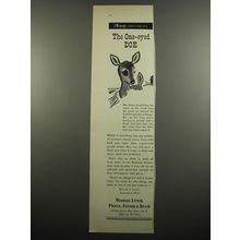 1955 Merrill Lynch Ad - The One-Eyed Doe