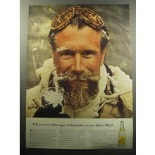 1957 Schweppes Tonic Water Ad - Will you love Schweppes in December