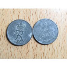 Denmark 1957 2 Ore Coin