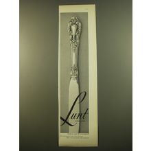 1961 Lunt Eloquence Sterling Silverware Advertisement