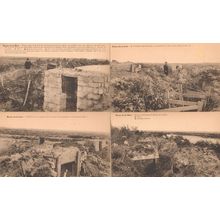 Dixmude Boyau De La Mort Military Belgium 4x Antique Postcard s