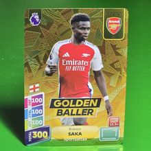 Panini Adrenalyn XL PLUS Premier League 2025 Bukayo Saka Golden Baller #33