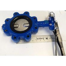 NEW FLOW 04C2245353 MANUAL 4" BUTTERFLY VALVE, CF8M, EPDM, SS17-4PH A395,FI