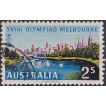 Australia 1956 2/- Olympic Games with White Line in Sky