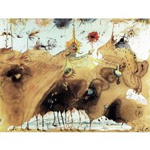 Salvador Dali - The Mountains of Cape Creus on the March 1967 Poster Canvas Movi