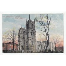 St Margaret's Church Kings Lynn Postcard 1904 Norfolk