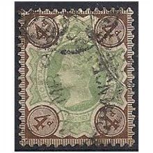 1887 SG205 4d Green & Purple-Brown Fine Used..