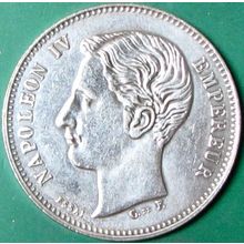 1874 5Fr France. Challenge Coin, Souvenir. REPLICA. 83.