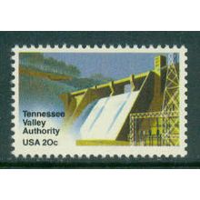 2042 20c TVA Dam Fine MNH MA1975