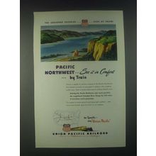1946 Union Pacific Railroad Ad - The Seasoned Traveler