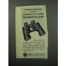 1957 Bausch & Lomb Binoculars Ad - Nothing Like