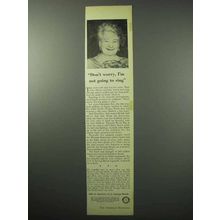 1956 U.S. Savings Bonds Ad - Ernestine Schumann-Heink