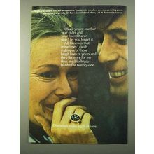 1972 De Beers Diamonds Ad - Okay, You're Older