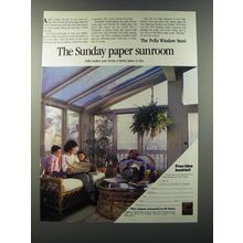 1986 Pella Windows and Doors Ad - The Sunday paper sunroom