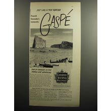 1952 Canadian National Railways Ad - Just like a trip abroad