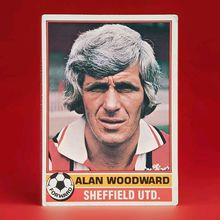 TOPPS FOOTBALL RED BACK 1977 #79 Sheffield United Alan Woodward