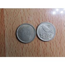 Norway 1961 25 Ore Coin