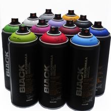 Montana Black 400Ml Popular Colors Set of 12 Graffiti Street Art Mural Spray Pai